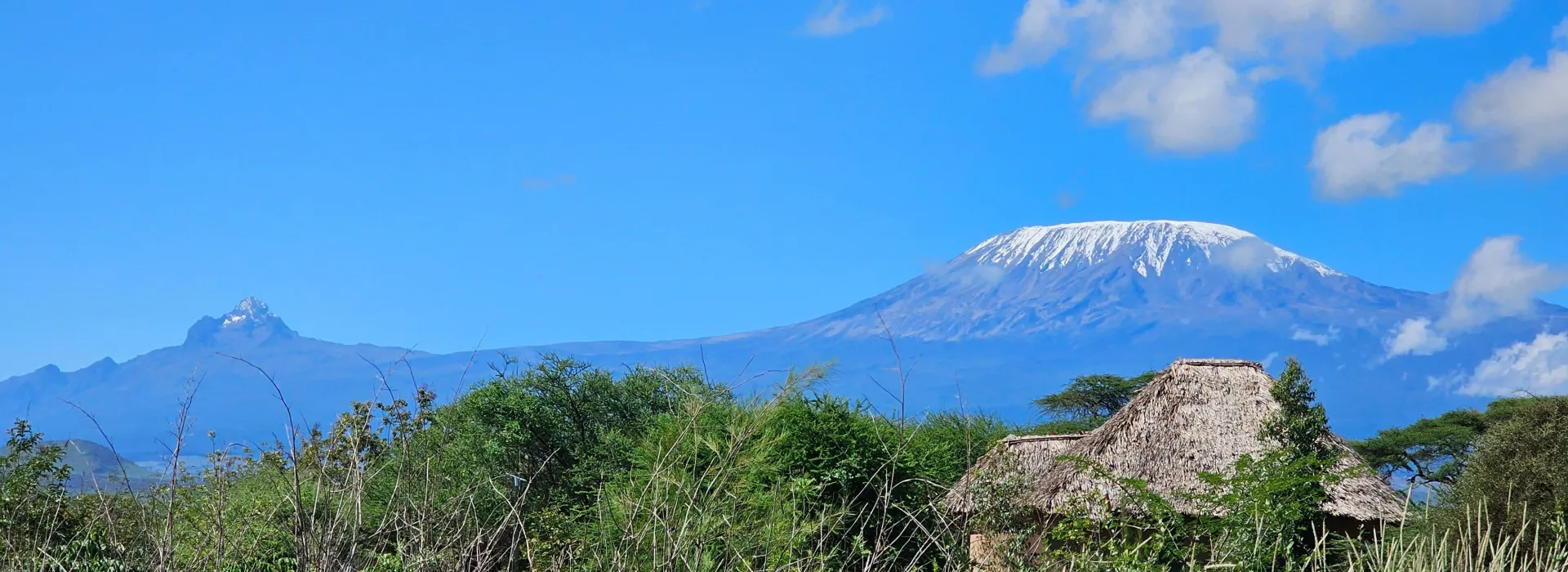 Amboseli landscape with Kilimanjaro