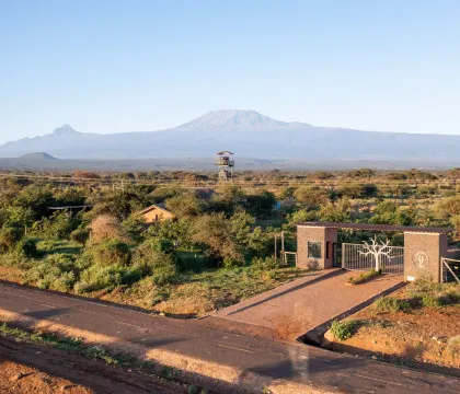 RR5H6260 — Ground-level camp entrance sign