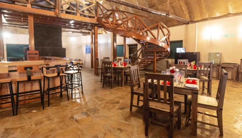 Amboseli National Park restaurant dining experience — main hall
